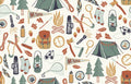 Camping Trip Mustard - Family Fabrics B.V.