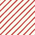 Candy Diagonal Stripe Cream Red - Family Fabrics B.V.