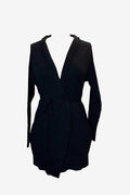 Cashmere Angel Black Wrap Cardigan