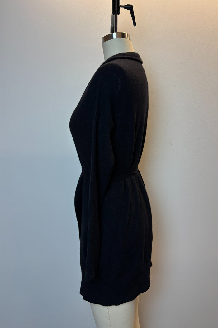 Cashmere Angel Black Wrap Cardigan image 1