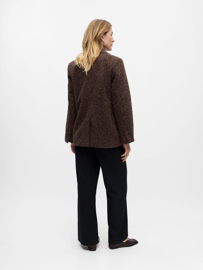 Celina Blazer Jacket (Seal Brown/Black Mela)