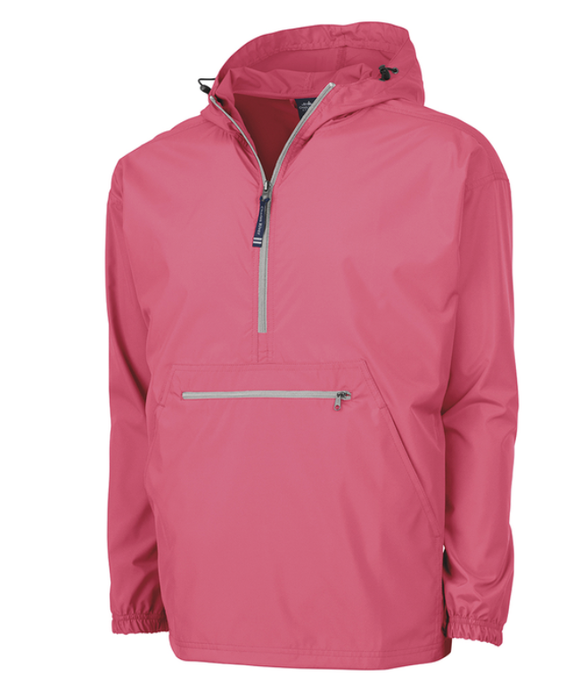 Charles River -Pack-N-Go® Pullover (1/2 Zip/no lining) Coral