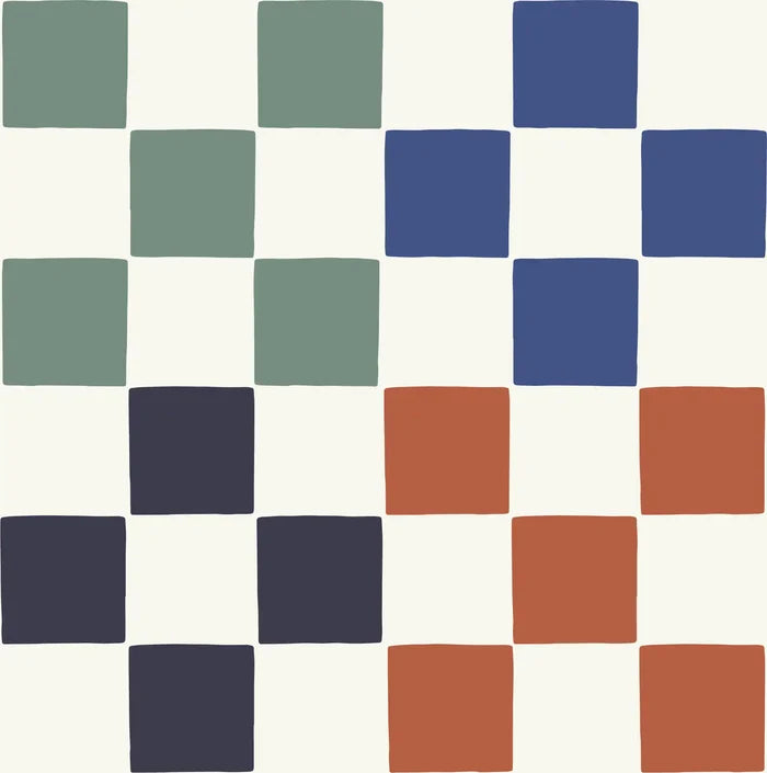 Check Me Out Navy Blue - Family Fabrics B.V.