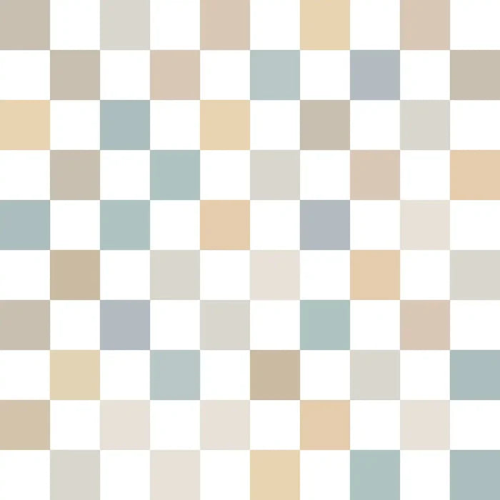Checkered Blue Brown - Family Fabrics B.V.