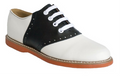 Classic Saddle - White/Black - Girls