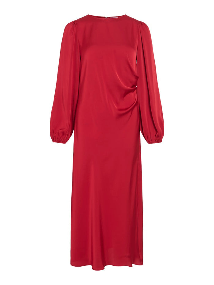 Claudene Midi Dress (Racing Red)
