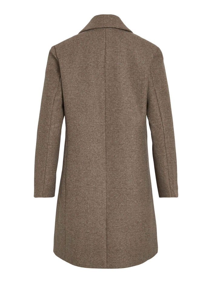 Claudia Button Coat (Falcon/Melange)