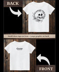 ClaxtoncreationsGB- Namaste away from me-white Tee Claxton Creations GB