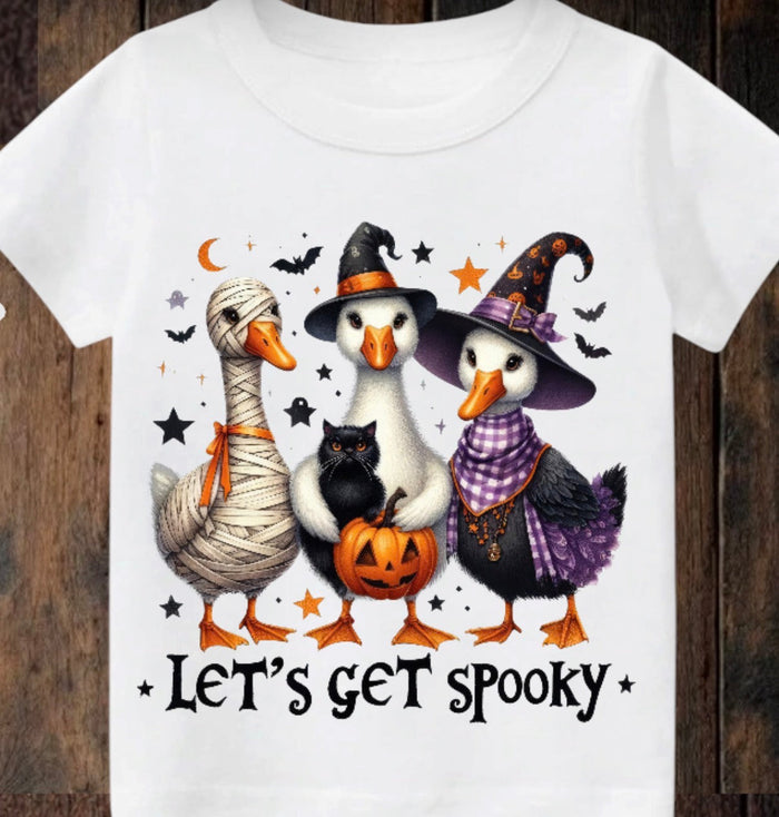 ClaxtoncreationsGB- Tiny terror Tee- let’s get spooky 👻 ducks 🦆 Claxton Creations GB