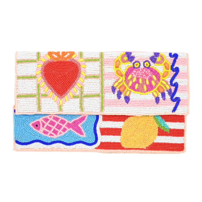 Coastal Beaded Clutch