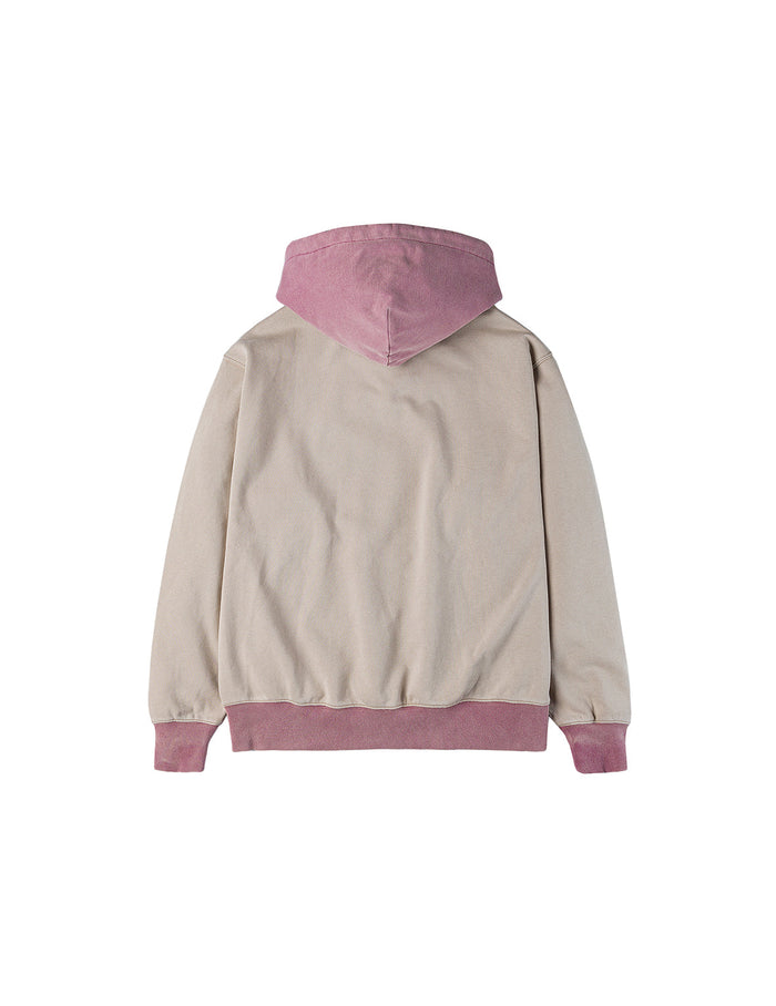Color blocking Logo print and Daicock Embroidery Regular Fit Hoodie