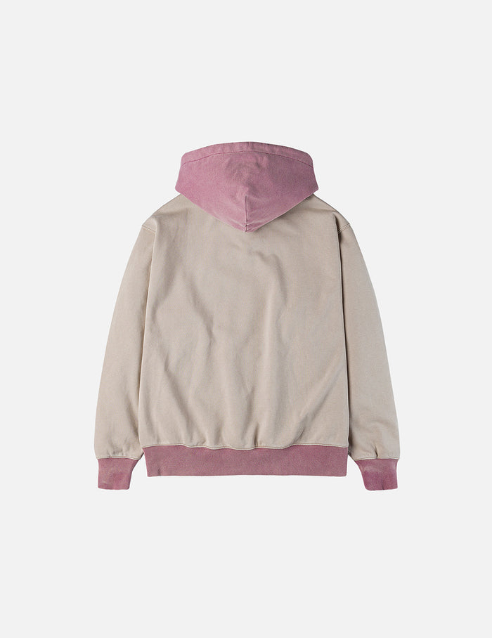 Color blocking Logo print and Daicock Embroidery Regular Fit Hoodie
