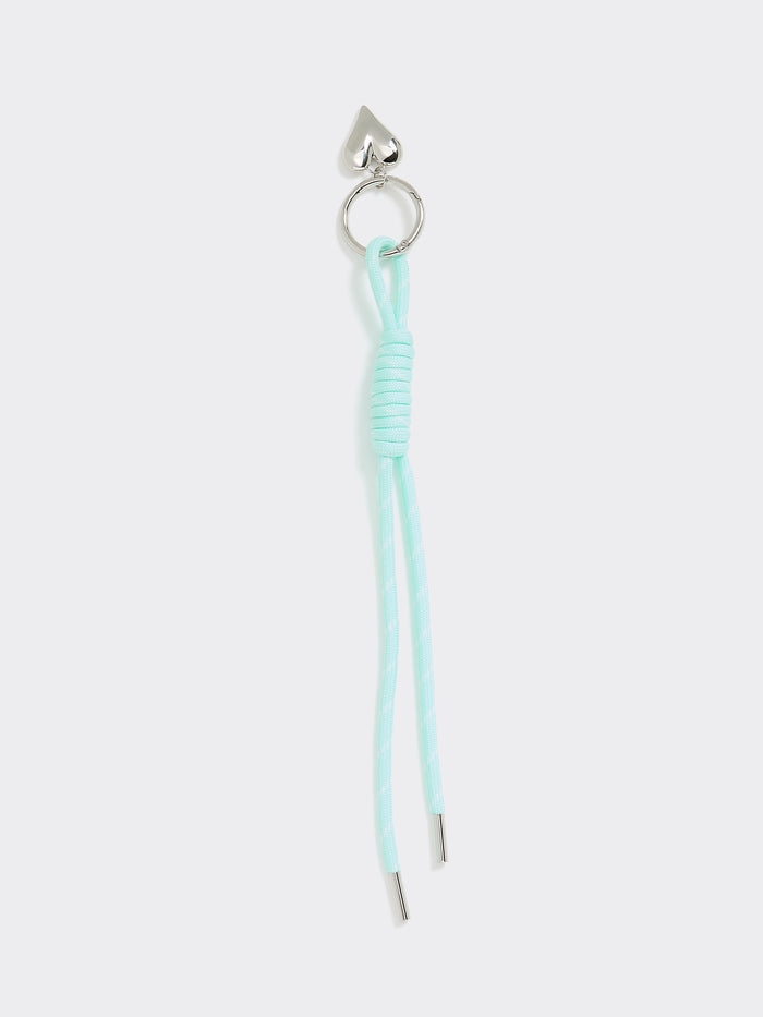 Cord Bag Charm with Heart