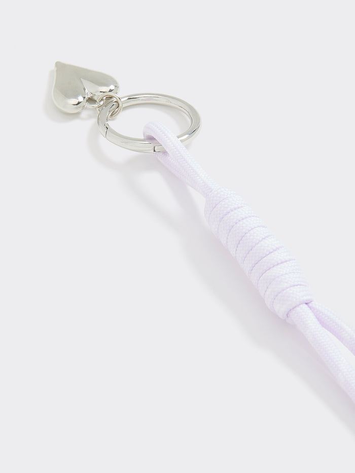Cord Bag Charm with Heart