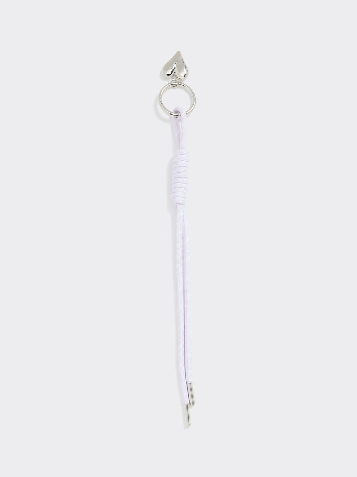 Cord Bag Charm with Heart