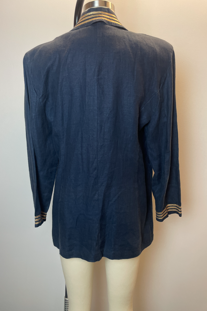 Costa Moda Sailor Style Linen Blazer image 1