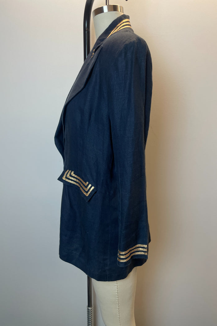 Costa Moda Sailor Style Linen Blazer image 2