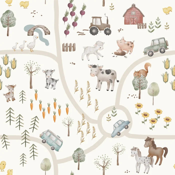 Countryside Farm Ivory - Family Fabrics B.V.
