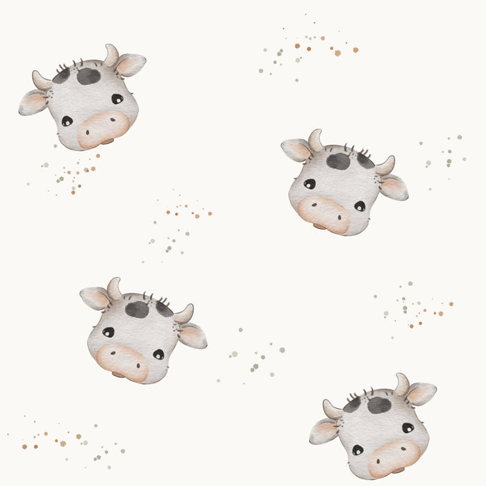 Cow Head Ivory - Family Fabrics B.V.