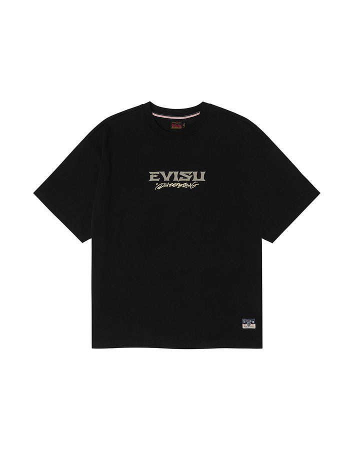 Crane and Logo Print Loose Fit T-shirt