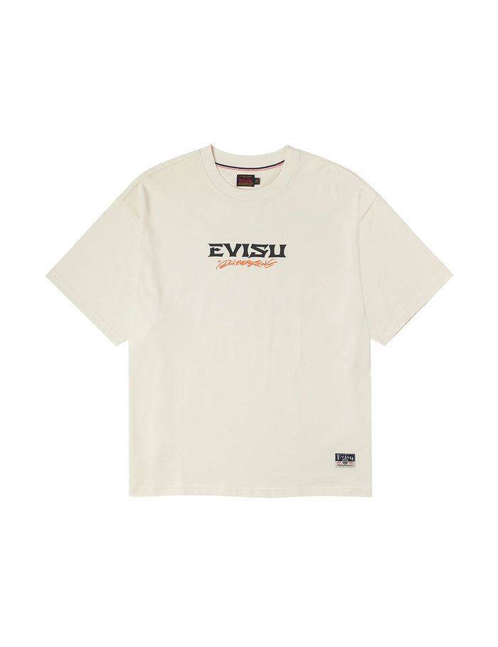 Crane and Logo Print Loose Fit T-shirt