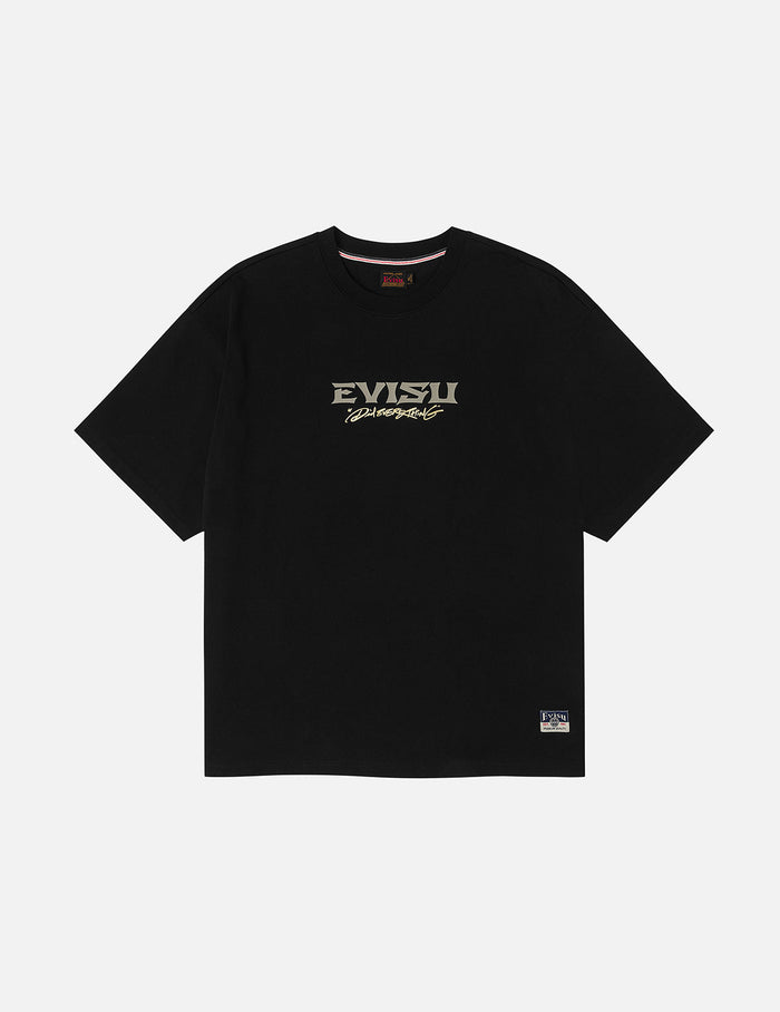 Crane and Logo Print Loose Fit T-shirt