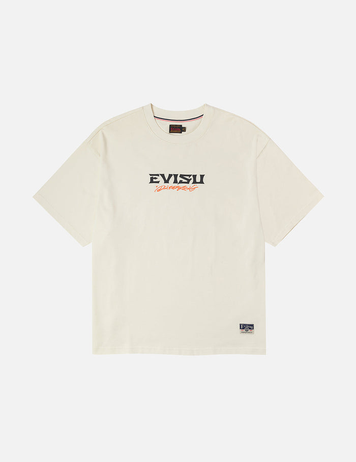 Crane and Logo Print Loose Fit T-shirt