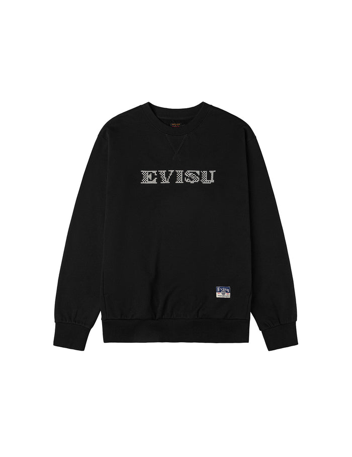 Crane and Seagull Embroidery Relax Fit Sweatshirt
