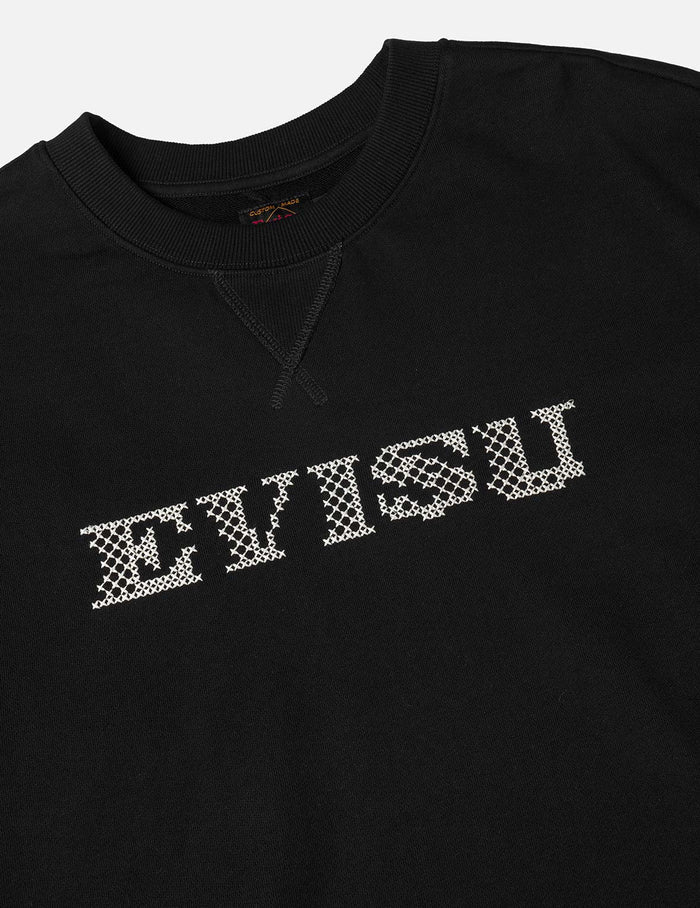 Crane and Seagull Embroidery Relax Fit Sweatshirt