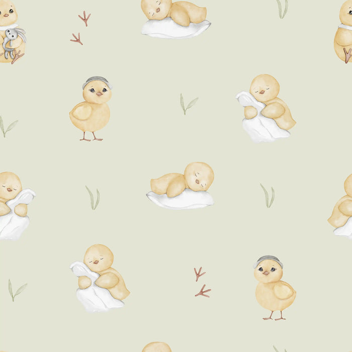 Cute Chicks Green - Family Fabrics B.V.