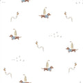 Dachshund Ducks Blue - Family Fabrics B.V.
