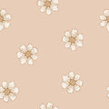 Daisies Coral - Family Fabrics B.V.