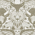 Damsk Totem Grey - Family Fabrics B.V.
