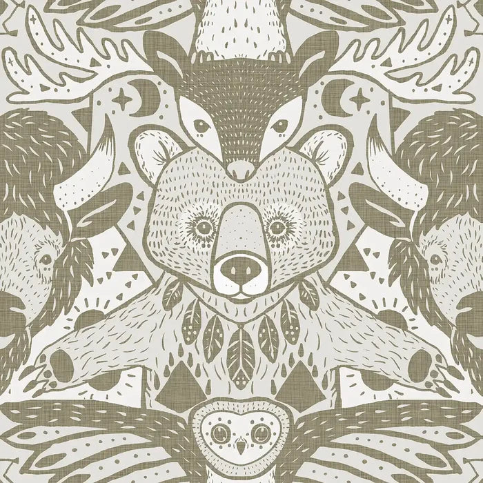 Damsk Totem Grey - Family Fabrics B.V.