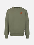Daruma and Logo Embroidery Relax Fit Sweatshirt