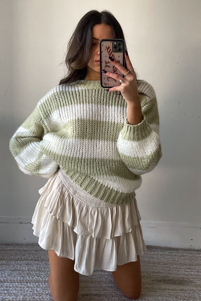 daytripped ruffled mini skort