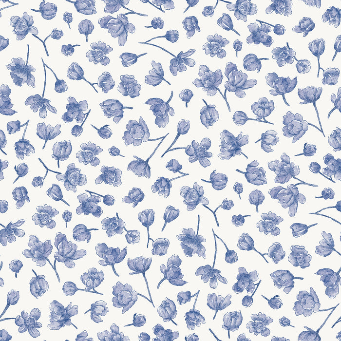 Delfts Blauw Flower Delphina - Family Fabrics B.V.