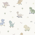 Dinos On Wheels Offwhite - Family Fabrics B.V.
