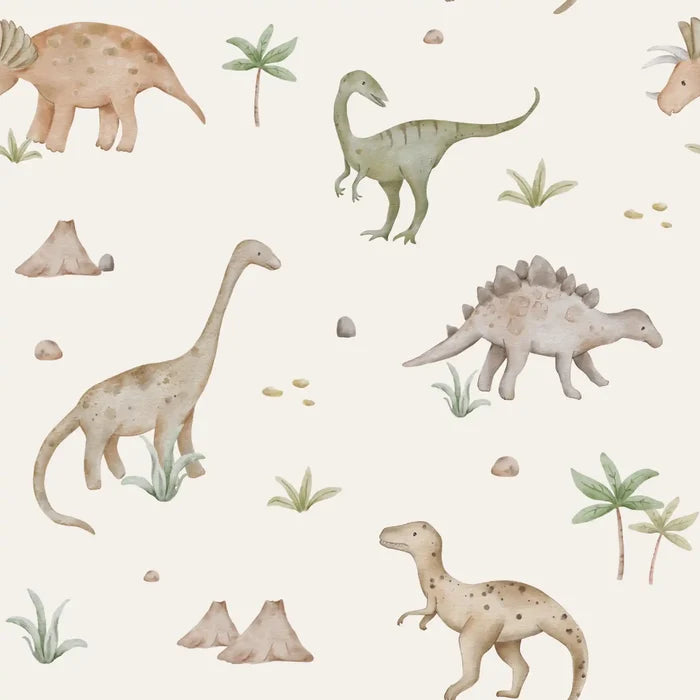 Dinosaurs Cream - Family Fabrics B.V.