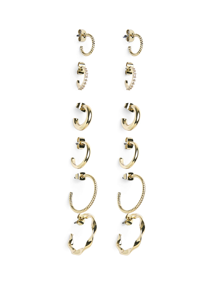 Diona Hoop Earring Set (Gold)