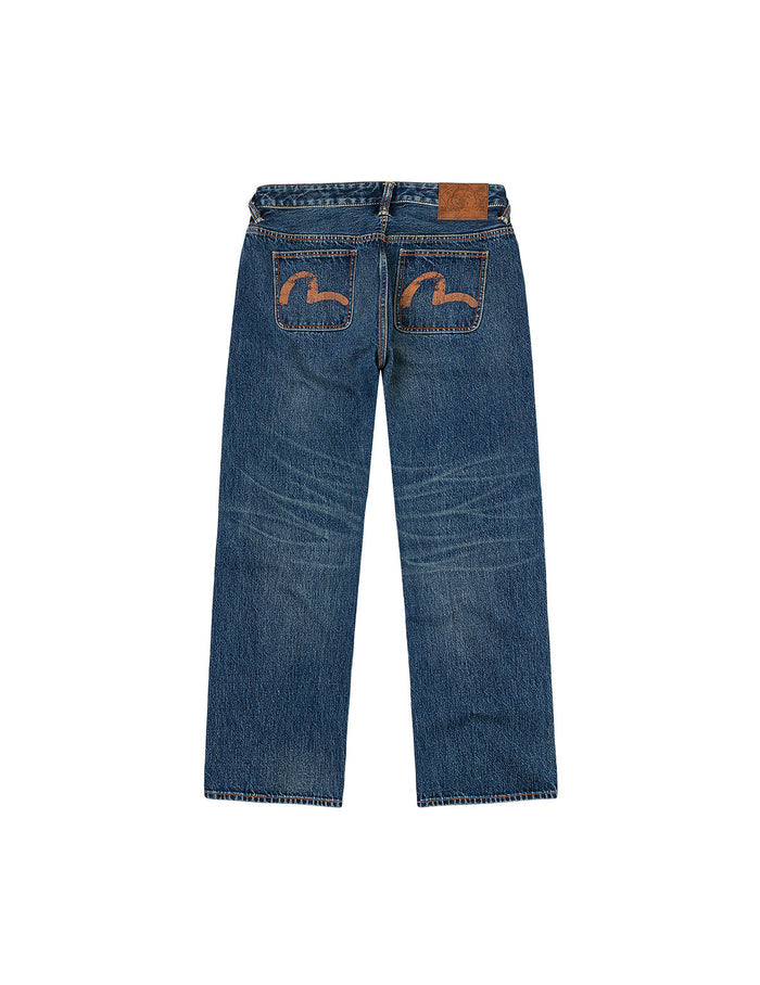 Distressed Seagull Print Regular Fit Denim Jeans