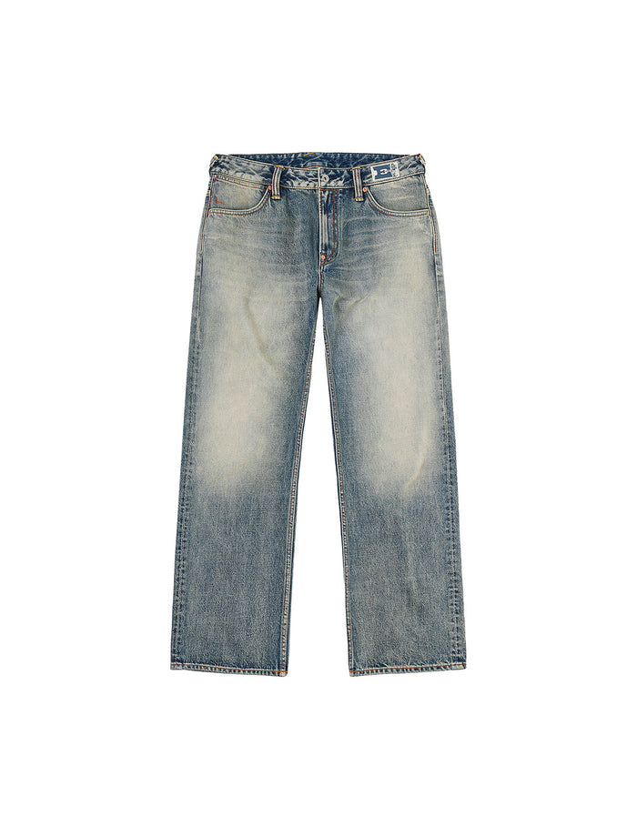 Distressed Seagull Print Regular Fit Denim Jeans