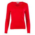 Dunedin Cashmere Women’s 100% Cashmere V-Neck Jumper – Cardinal