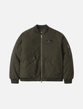 E and Seagull Appliqué Print Regular Fit Bomber Jacket