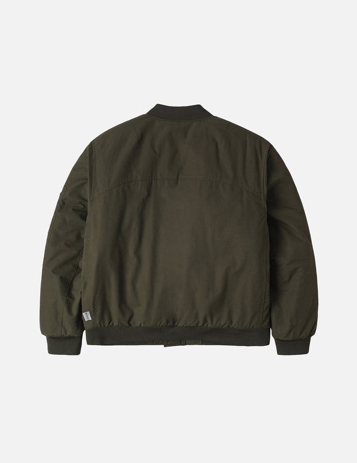 E and Seagull Appliqué Print Regular Fit Bomber Jacket