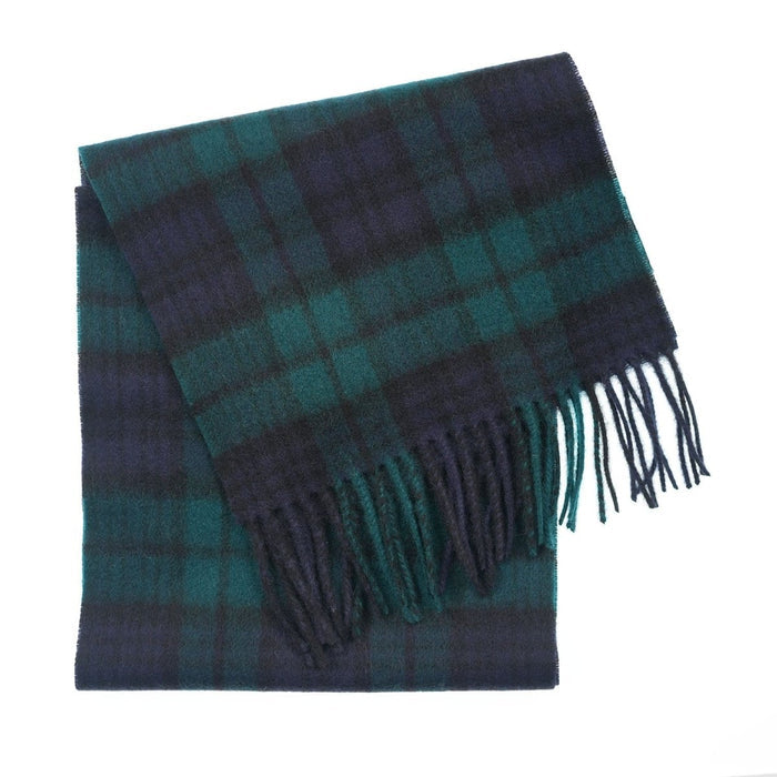 Edinburgh 100% Lambswool Scarf – Premium Soft Wool Wrap - Black Watch - Heritage Of Scotland -