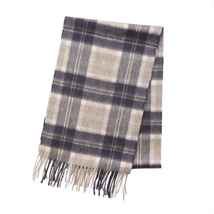 Edinburgh Cashmere Premium Lightweight Scarf - Soft Luxury Wrap - Bannockbane Silver - Heritage Of Scotland -