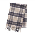 Edinburgh Cashmere Premium Lightweight Scarf - Soft Luxury Wrap - Bannockbane Silver - Heritage Of Scotland -