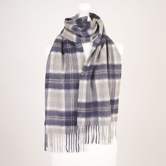 Edinburgh Cashmere Premium Lightweight Scarf - Soft Luxury Wrap - Bannockbane Silver - Heritage Of Scotland -