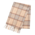 Edinburgh Cashmere Premium Lightweight Scarf - Soft Luxury Wrap - Mackellar Natural - Heritage Of Scotland -